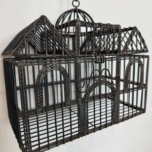 Vintage Architectural Metal Birdcage Decor